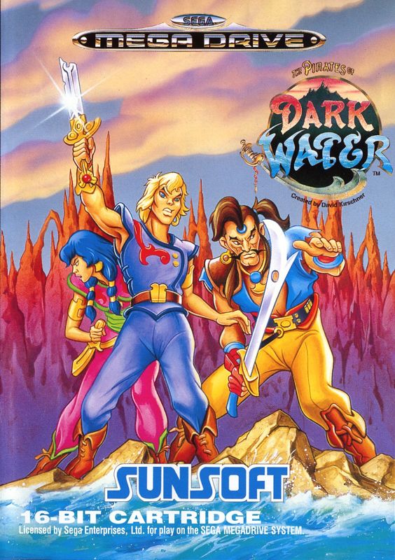 The Pirates of Dark Water box art for Sega Mega Drive